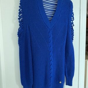 Versace Collection Wool Sweater Cobalt Blue size 6